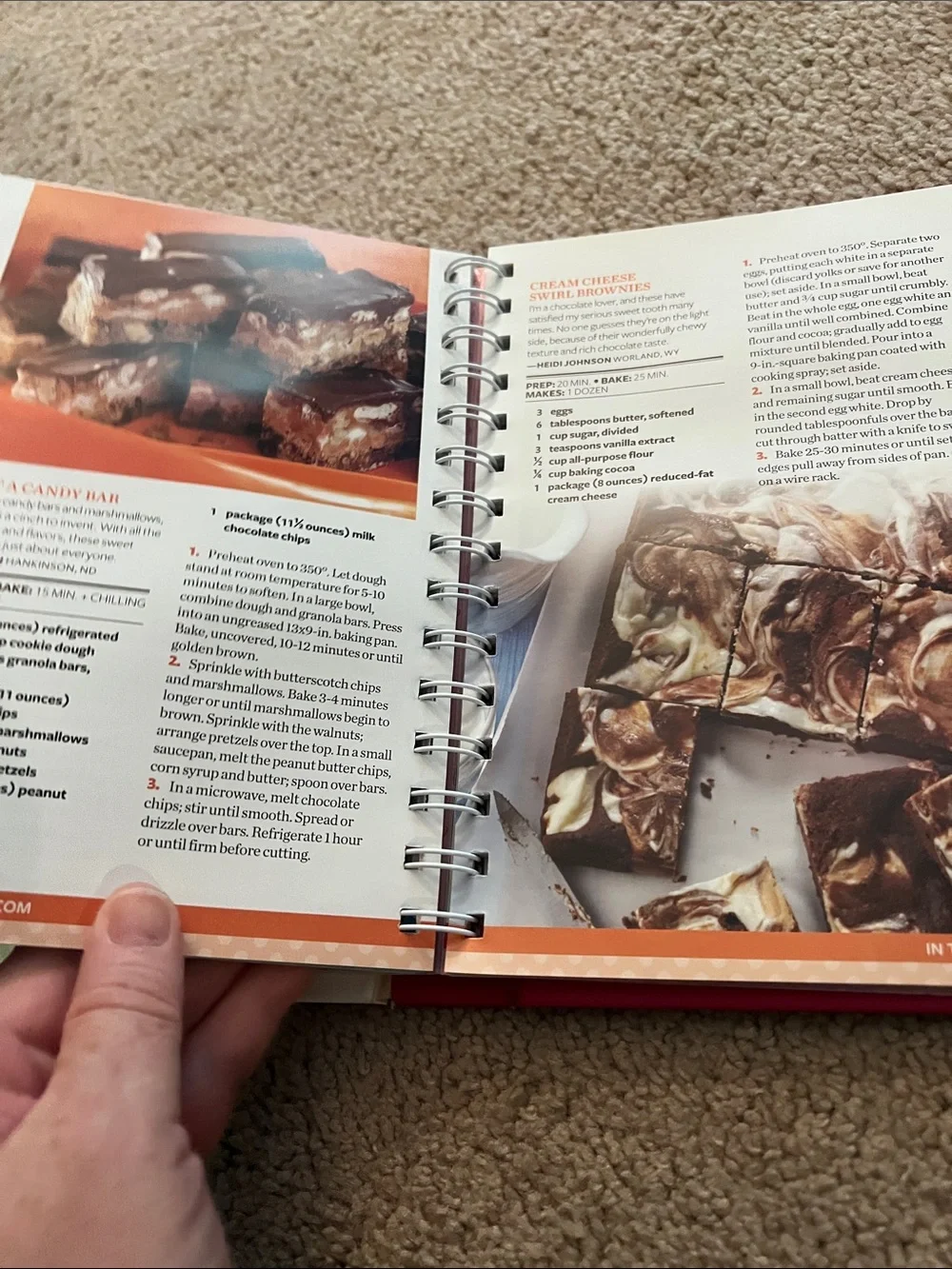 Taste of Home Cookies Bars & More Cookbook - Pink, White, Brown Cover